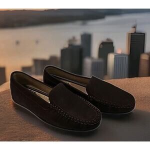 Driver Club USA Women's Leather Made in Brazil Loafers Brown Size 5 (EU 35)